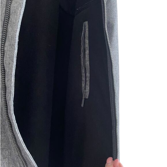 Dockers Mens Jacket XL Gray Zip in Hood Full Zip Front Softshell Coat Gorpcore - Picture 8 of 12